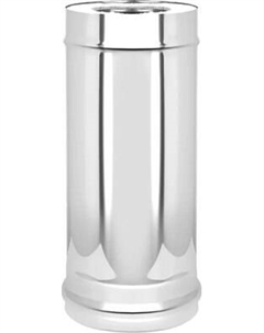 Труба вытяжная Везувий AISI 430 1.0мм/0.5мм Keralux д.150x250 L-0.5м