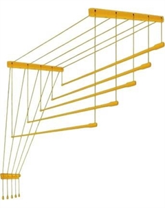 Сушилка для белья Comfort Alumin Group Потолочная Алюминиевая Gold Style 5 прутьев 2.3м Comfort alumin group