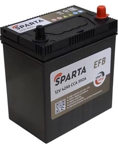 Автомобильный аккумулятор Asia EFB-B20L Евро Sparta