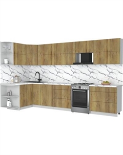 Кухонный гарнитур Интерлиния Мила Матте 1.5x3.5 Б