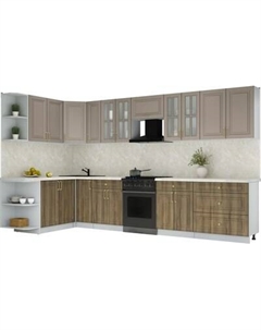 Кухонный гарнитур Интерлиния Мила Шато 1.7x3.5 LV