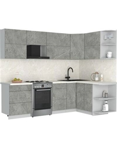 Кухонный гарнитур Интерлиния Мила Матте 1.5x2.6 Б PR