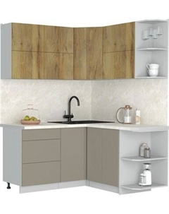 Кухонный гарнитур Интерлиния Мила Матте 1.5x1.6 А PR