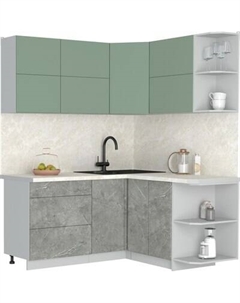 Кухонный гарнитур Интерлиния Мила Матте 1.5x1.7 А PR