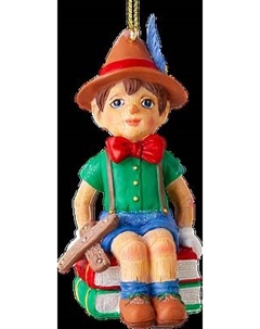 Елочная игрушка Erich Krause Decor. Пиноккио с книгами / 62276 Erich krause