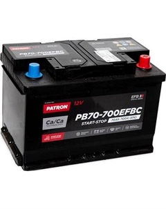 Автомобильный аккумулятор Patron EFB PB70-700EFBC Патрон