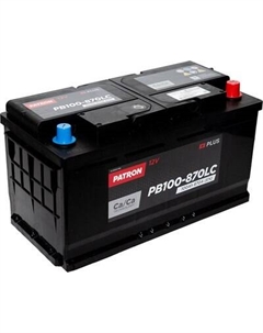 Автомобильный аккумулятор Patron Plus PB100-870LC Патрон