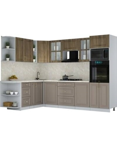 Кухонный гарнитур Интерлиния Мила Шато 1.88x2.8 ВТ LV
