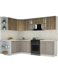 Кухонный гарнитур Интерлиния Мила Шато 1.7x2.7 LV
