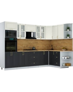 Кухонный гарнитур Интерлиния Мила Шато 1.68x3.0 ВТ PR