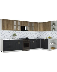 Кухонный гарнитур Интерлиния Мила Шато 1.7x3.6 PR