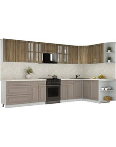 Кухонный гарнитур Интерлиния Мила Шато 1.7x3.6 PR