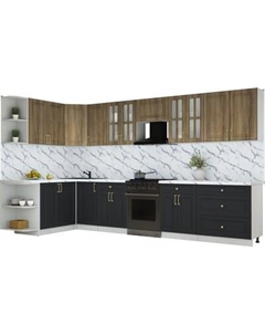 Кухонный гарнитур Интерлиния Мила Шато 1.7x3.6 LV