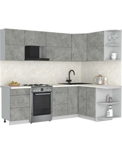 Кухонный гарнитур Интерлиния Мила Матте 1.5x2.5 Б PR