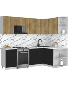 Кухонный гарнитур Интерлиния Мила Матте 1.5x2.5 Б PR