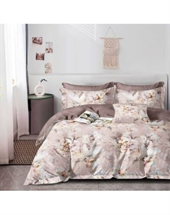 Комплект постельного белья Реноме Евро Оливковая коллекция. Простыня на резинке УУ 6722