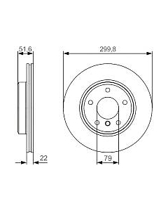 Тормозной диск 0986479S32 Bosch