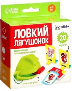 Развивающий игровой набор Zabiaka IQ Логопедический. Ловкий лягушонок / 6931440