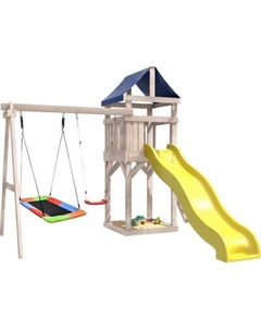 Игровой комплекс National Tree Company С качелями лодочка и прямоугольным гнездом IgroWoods / ДКНП-9 National tree company