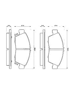 Тормозные колодки Bosch 0986461759