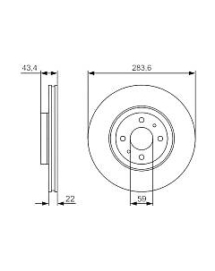 Тормозной диск 0986479S01 Bosch