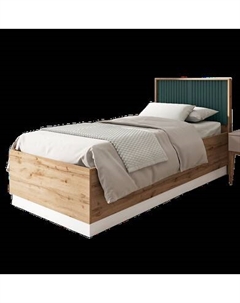 Односпальная кровать Зелль 90x200 / ECO.001.00068.90-200.376WML/6004-2 Ecowood