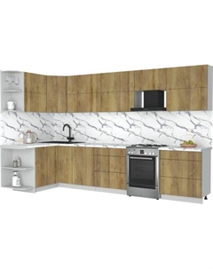 Кухонный гарнитур Интерлиния Мила Матте 1.5x3.4 Б