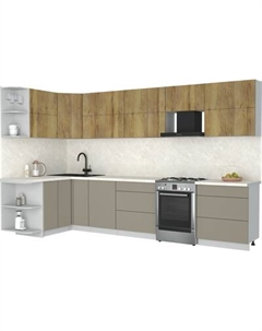 Кухонный гарнитур Интерлиния Мила Матте 1.5x3.4 Б