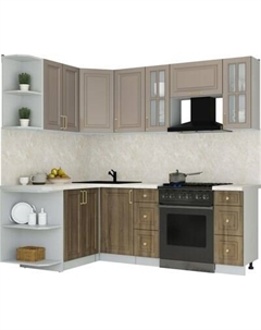 Кухонный гарнитур Интерлиния Мила Шато 1.5x2.2 LV