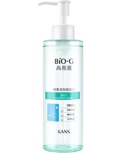 Гель для снятия макияжа Bio-G Очищающая вода 3 в 1 Bio-g
