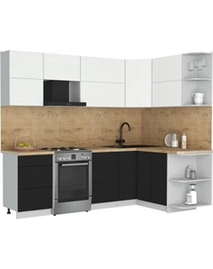 Кухонный гарнитур Интерлиния Мила Матте 1.5x2.5 Б