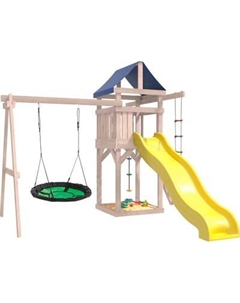 Игровой комплекс National Tree Company С зелеными качелями гнездо Свиби IgroWoods / ДНП-4 National tree company