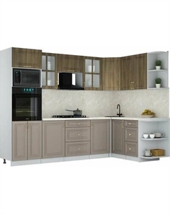 Кухонный гарнитур Интерлиния Мила Шато 1.68x2.8 ВТ PR