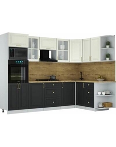 Кухонный гарнитур Интерлиния Мила Шато 1.68x2.8 ВТ PR