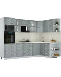 Кухонный гарнитур Интерлиния Мила Шато 1.68x2.8 ВТ PR