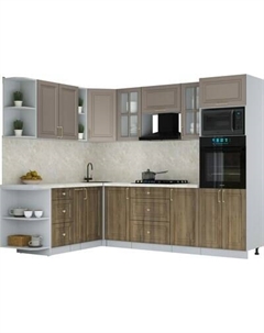 Кухонный гарнитур Интерлиния Мила Шато 1.88x2.6 ВТ LV