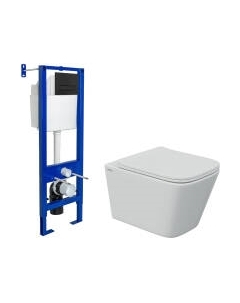 Унитаз подвесной с инсталляцией Berges Атом Line / 043345