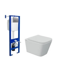 Унитаз подвесной с инсталляцией Berges Атом Line / 043347