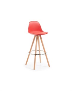 Барный стул stag красный 38x97x40 см La forma