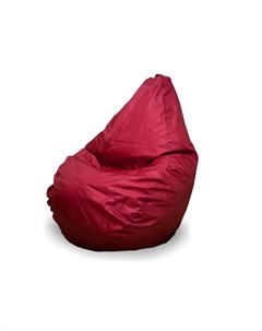 Кресло мешок груша xxl красный 135x100x90 см Пуффбери