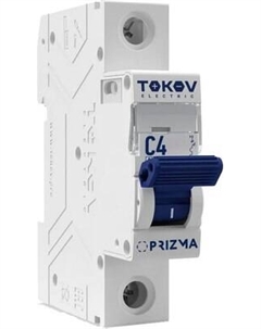 Выключатель автоматический 1П 4А 4.5кА C / TKE-PZ45-MCBI-1-4-C Tokov electric