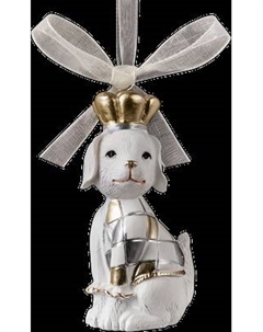 Елочная игрушка Erich Krause Decor. Собака Короля золотая / 62318 Erich krause