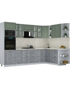 Кухонный гарнитур Интерлиния Мила Шато 1.88x3.0 ВТ PR