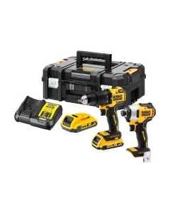 Профессиональная дрель-шуруповерт DCD709 + гайковерт DCF809 / DCK2062D2T Dewalt