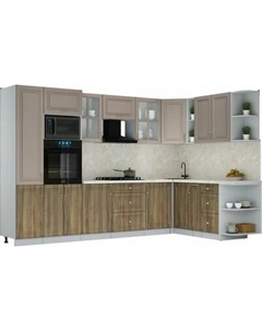 Кухонный гарнитур Интерлиния Мила Шато 1.88x3.2 ВТ PR