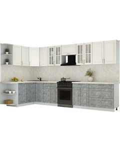 Кухонный гарнитур Интерлиния Мила Шато 1.7x3.6 LV