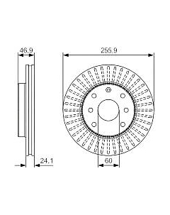 Тормозной диск 0986479R70 Bosch
