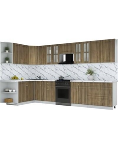 Кухонный гарнитур Интерлиния Мила Шато 1.7x3.5 LV