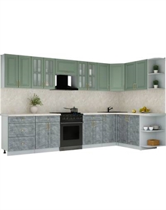 Кухонный гарнитур Интерлиния Мила Шато 1.7x3.4 PR