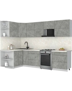 Кухонный гарнитур Интерлиния Мила Матте 1.5x2.9 Б